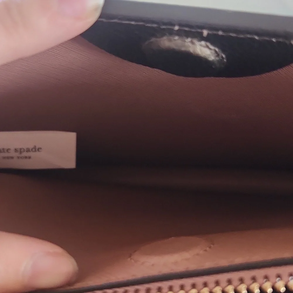 Kate Spade Eva Metallic Brown Crossbody Bag